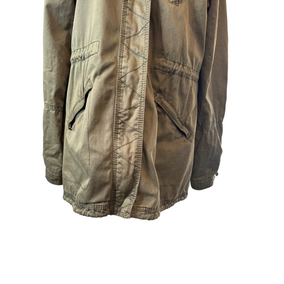 2/$30 ZARA Size 13/14 Army Green Hooded Cotton Jacket Girls - Picture 10 of 16